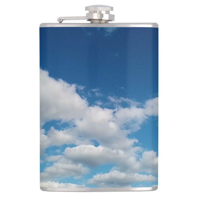 Wolkenschichten Flachmann (Vorderseite)