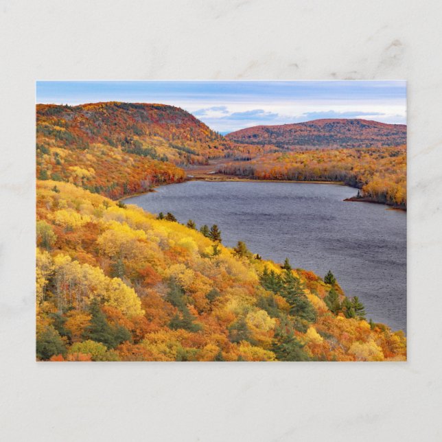 Wolkensee, Porcupine Mountains Park Postkarte (Vorderseite)