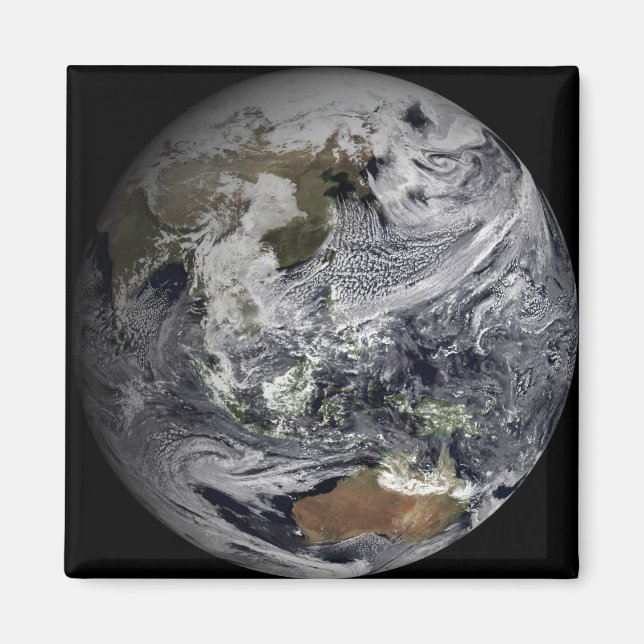 Wolkensimulation der gesamten Erde Magnet (Vorne)