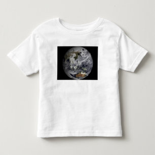 Wolkensimulation der vollen Erde Kleinkind T-shirt