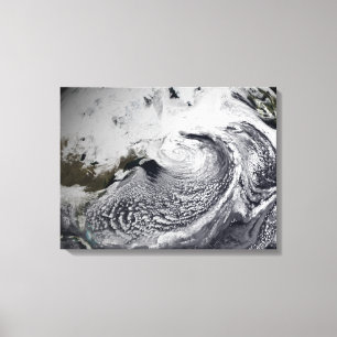 Wolkensimulation eines Singletages 3 Leinwanddruck