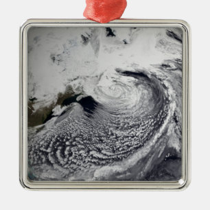 Wolkensimulation eines Singletages 3 Ornament Aus Metall