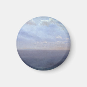 Wolkenstudie mit Meer und Himmel – Albert Bierstad Magnet