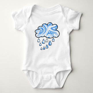 Wolkenwirbelmuster Baby Strampler