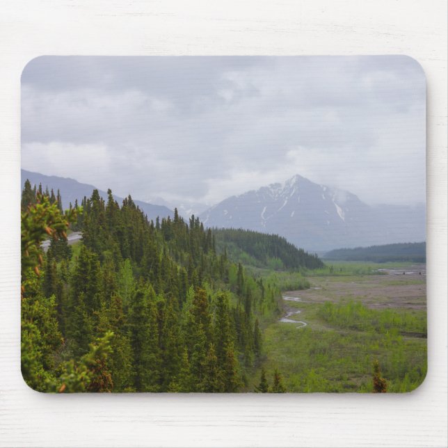 wolkig in Denali Mousepad (Vorne)