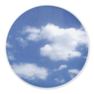 wolkiger runder Knopf Keramikknauf