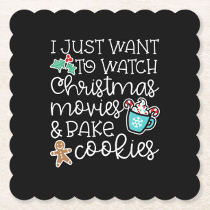 Woll dir Weihnachtsfilme einfach mal Bake Cook Ges Untersetzer