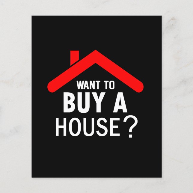 Woll, ein Haus zu kaufen? Real Anwesen Agent Flyer (Vorne)