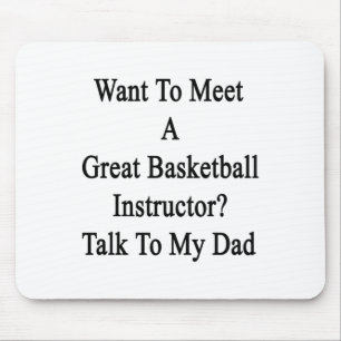 Woll, einen großen Basketballtrainer zu treffen Mousepad