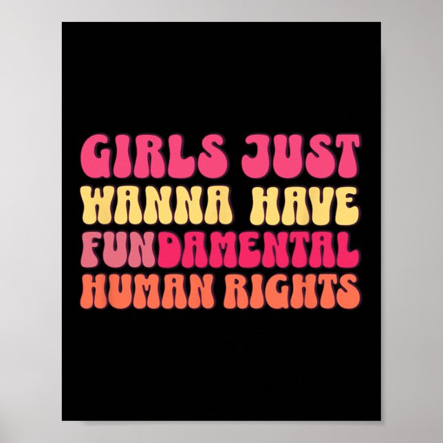 Woll einfach, eine Feministin für Grundrechte zu h Poster (Vorne)