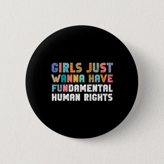 Woll einfach, Grundrechte-Feminis zu haben Button (Vorderseite)