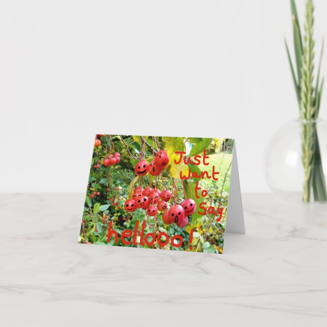 Woll einfach Hellooo zu sagen! Karte (Vorderseite)