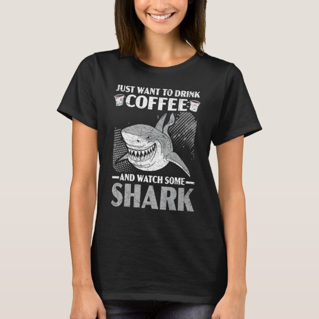 Woll einfach Kaffee zu trinken und schau dir ein S T-Shirt (Vorderseite)