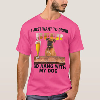 Woll einfach, um Bier zu trinken Hang W mein Boxer T-Shirt