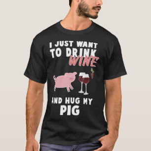 Woll einfach Wein zu trinken und umarmte meine Sch T-Shirt
