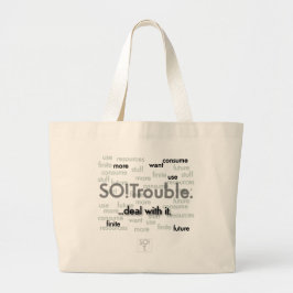 woll mehr...SO!Ärger. Große Totttasche Jumbo Stoffbeutel