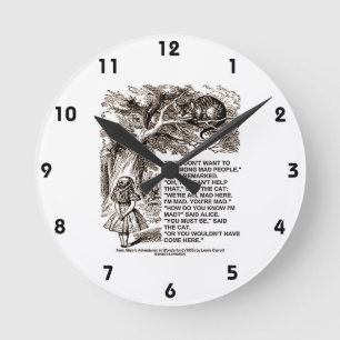 Woll nicht, unter den männlichen Leuten Alice Che Runde Wanduhr
