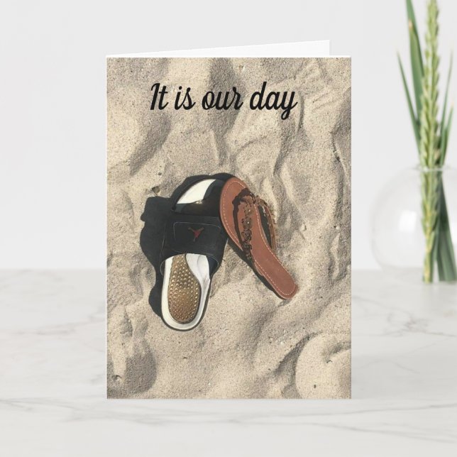 WOLL "PLAY FOOTSIE" AUF UNSEREM "ANNIVERSARY" KARTE (Vorderseite)