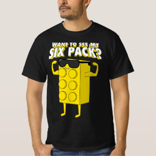 Woll, um meinen Sixpack Bricks Lover Master Builde T-Shirt