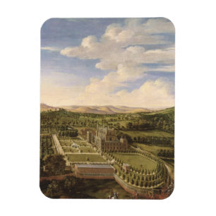 Wollaton Hall und Park, Nottingham, 1697 (Öl auf Magnet