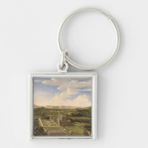 Wollaton Hall und Park, Nottingham, 1697 (Öl auf  Schlüsselanhänger