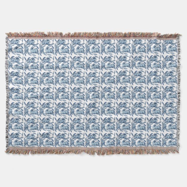Wolldecken Williams De Morgan Rabbits Decke (Vorderseite)