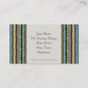 Wolle-Gewebe-Effekt-TextilVisitenkarte Visitenkarte