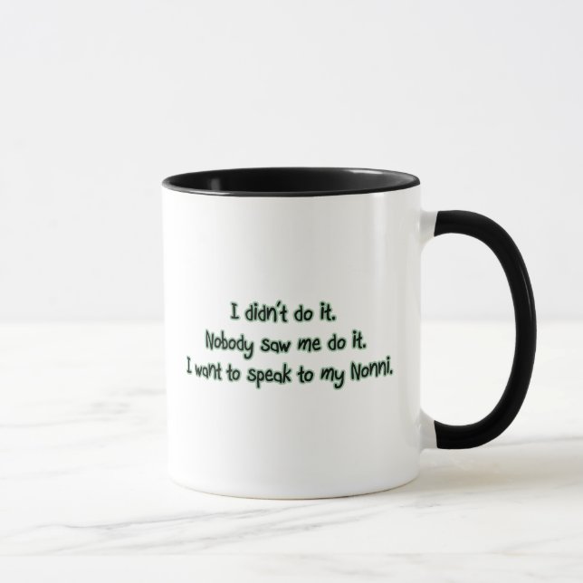 Wollen Sie, um mit Nonni zu sprechen Tasse (Rechts)