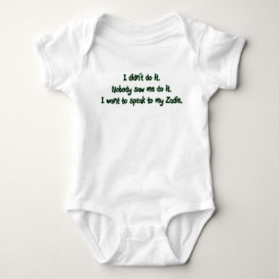 Wollen Sie, um mit Zadie zu sprechen Baby Strampler