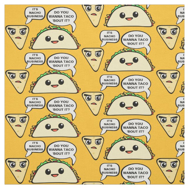 Wollen Sie zum Taco-Kampf ihn Stoff (Muster)