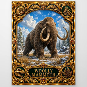 Wollhaarmammut, Juwelen-Erbstück-Kunst Postkarte
