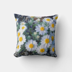 Wollige Daisy Wildblumen Kissen