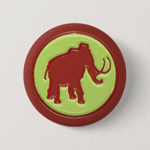 Wolliges Mammut Button