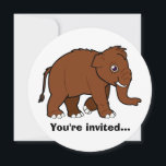 Wolliges Mammut-Geburtstags-Einladung Einladung<br><div class="desc">Ein wolliges Mammut verziert diese kundengerechte Geburtstagseinladung. Gelassen uns wissen Sie,  wenn wir Ihnen helfen können zu bilden Ihr einzuladen!</div>