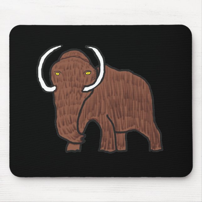 Wolliges Mammut Mousepad (Vorne)