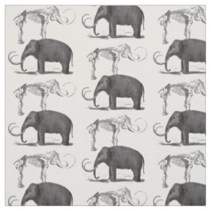 Wolliges Mammut-prähistorischer Elefant Stoff