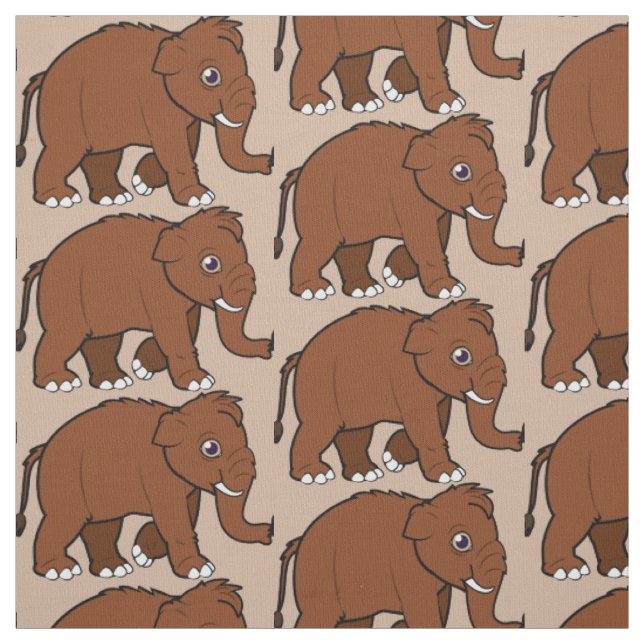 Wolliges Mammut Stoff (Muster)