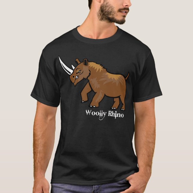 Wolliges Nashorn T-Shirt (Vorderseite)