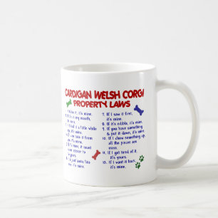 WOLLJACKEN-WALISERCORGI Eigentums-Gesetze 2 Kaffeetasse