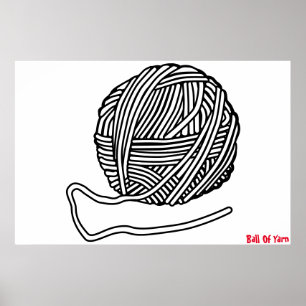 Wollknäuel Poster
