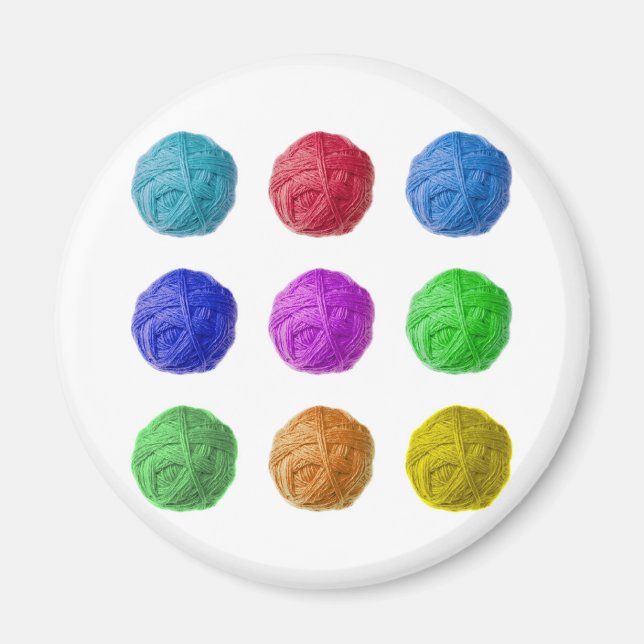 Wollkugel Magnet (Vorne)