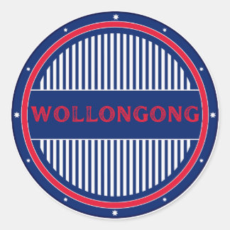 Wollongong City Pride Emblem – Australian Identity Runder Aufkleber