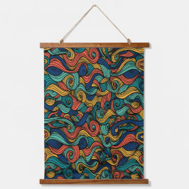 Wollpaisley Wandteppich Mit Holzrahmen