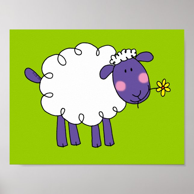 Wollschaf Poster (Vorne)