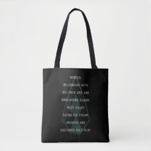 Wollte grüne Pfeil-Parodie des Pfeil-  Posten Tasche