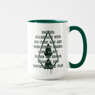 Wollte grüne Pfeil-Parodie des Pfeil-  Posten Tasse