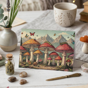 Wollte nur Hallo sagen!   Whimsical Mushrooms Karte