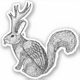 Wolpertinger Aufkleber