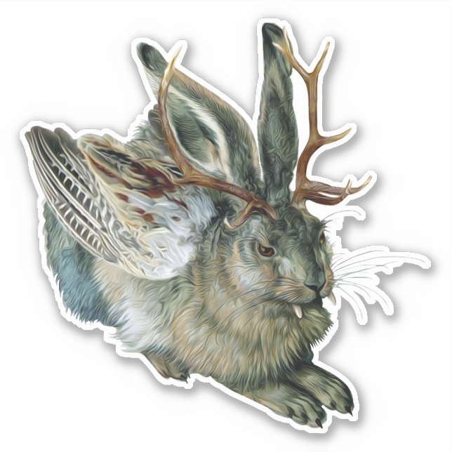 Wolpertinger Aufkleber (Vorderseite)