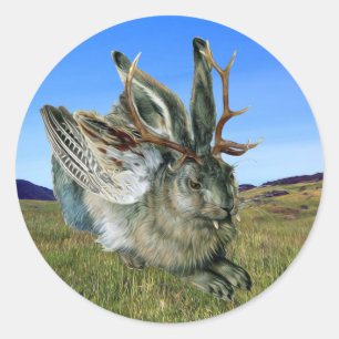 Wolpertinger Runder Aufkleber